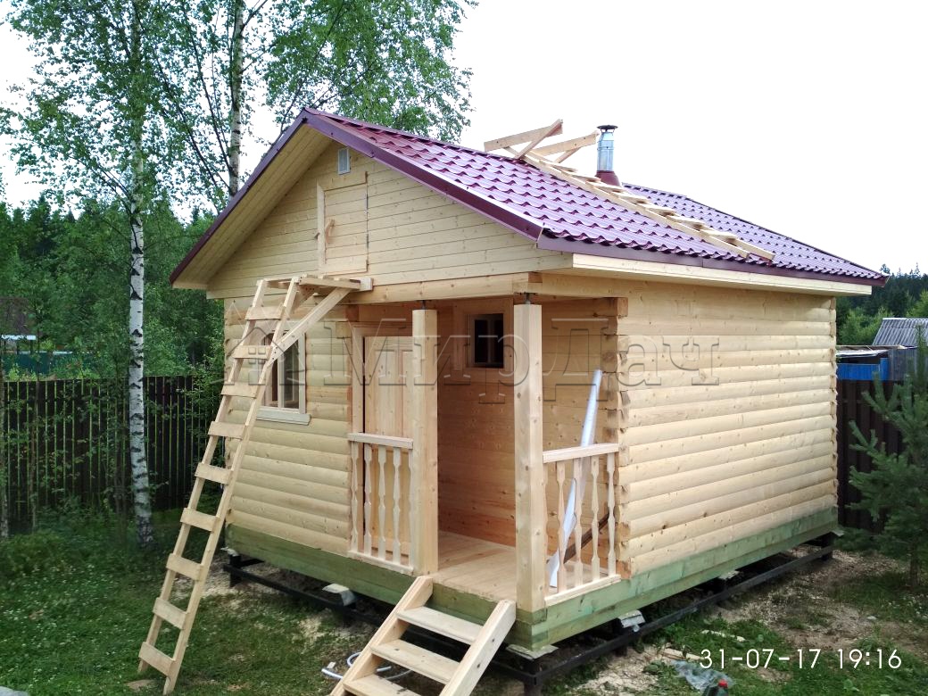 Баня из бруса 4х5 поселок Лесное
