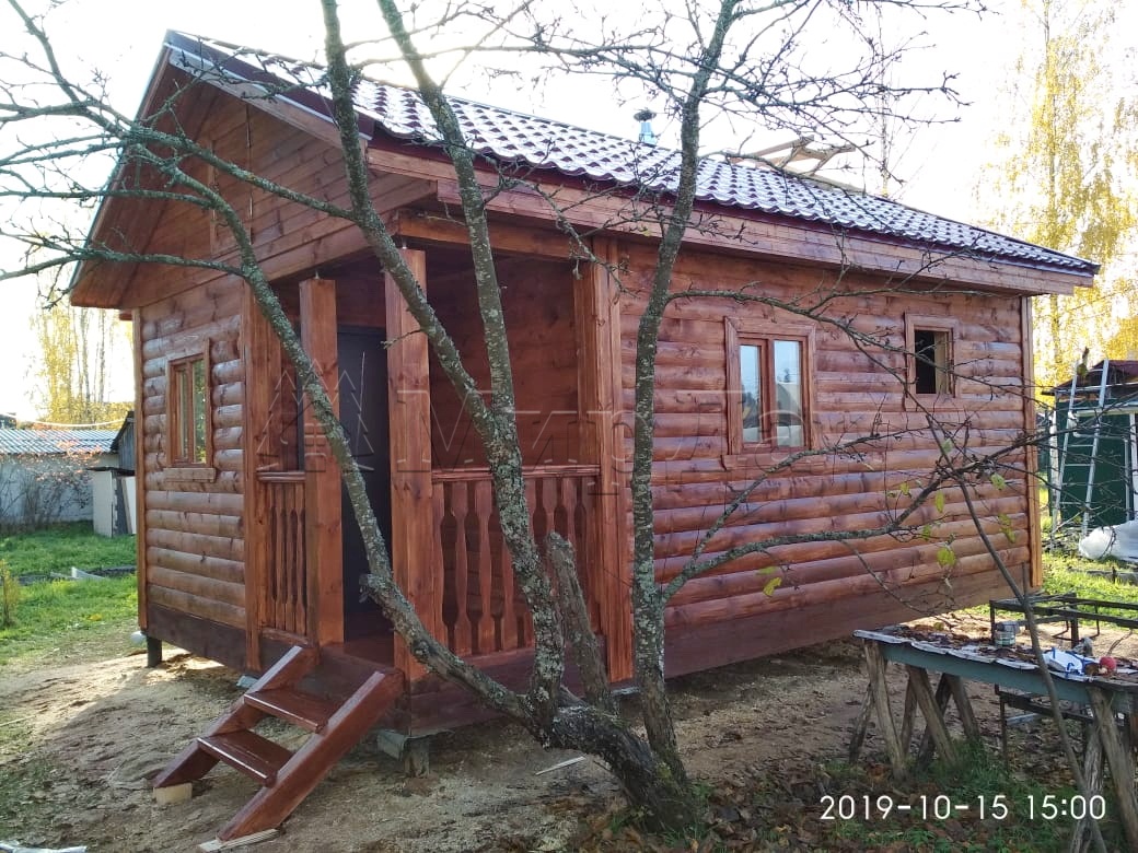 Баня из бруса 4х6 СНТ Прометей Учхоз