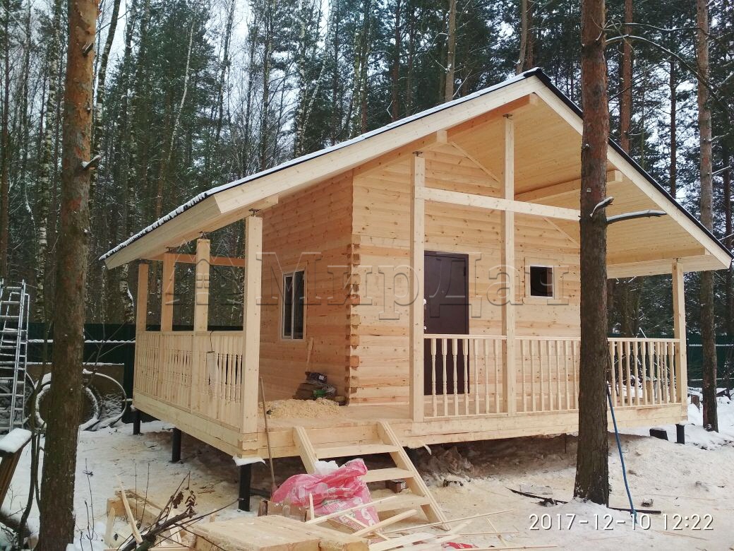 Баня из бруса 5,5х7 село Казанское