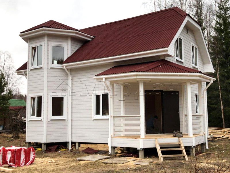 Каркасный дом 7х9 садоводство Малые Синули