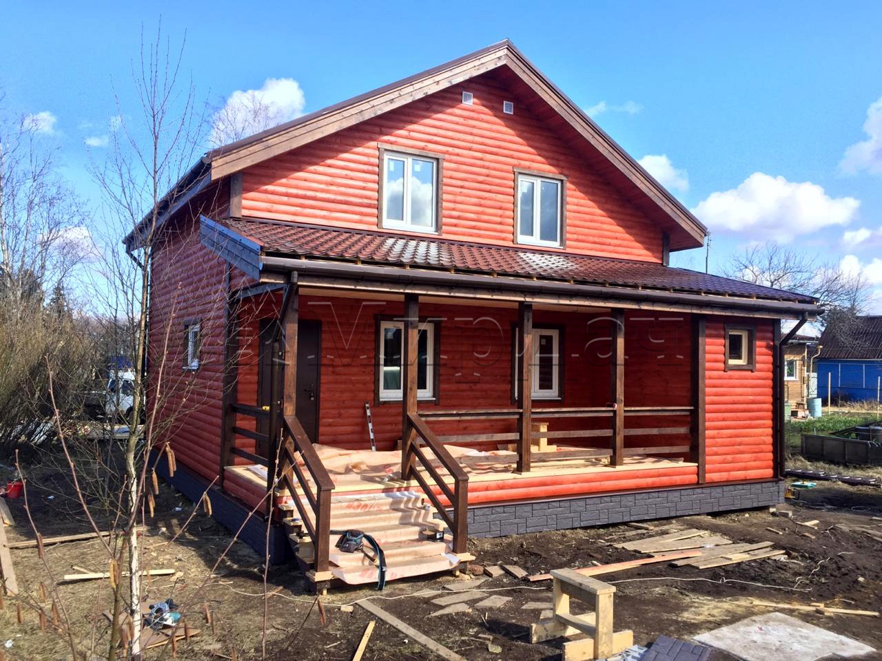 Каркасный дом 8,5х9,5 поселок Михайловский
