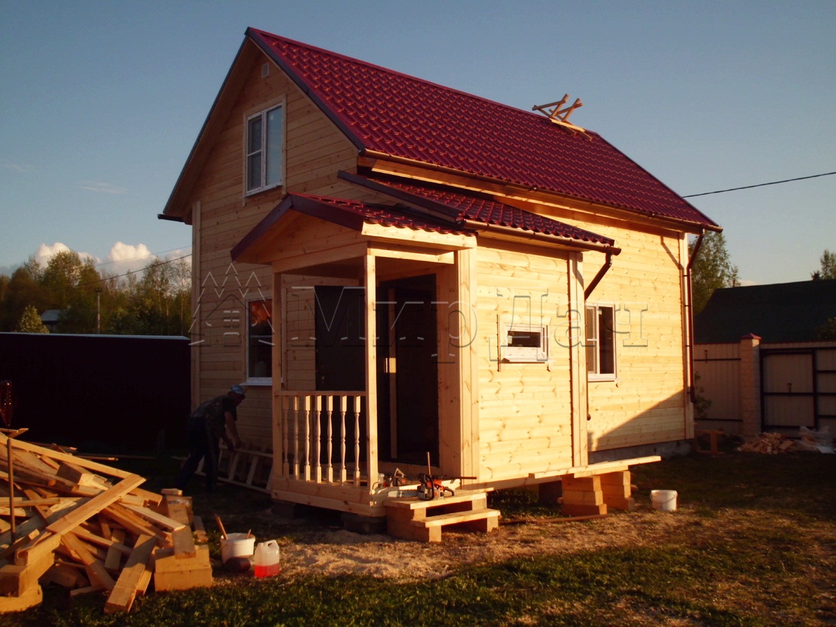Каркасный дом 4х7,5 поселок Никольское